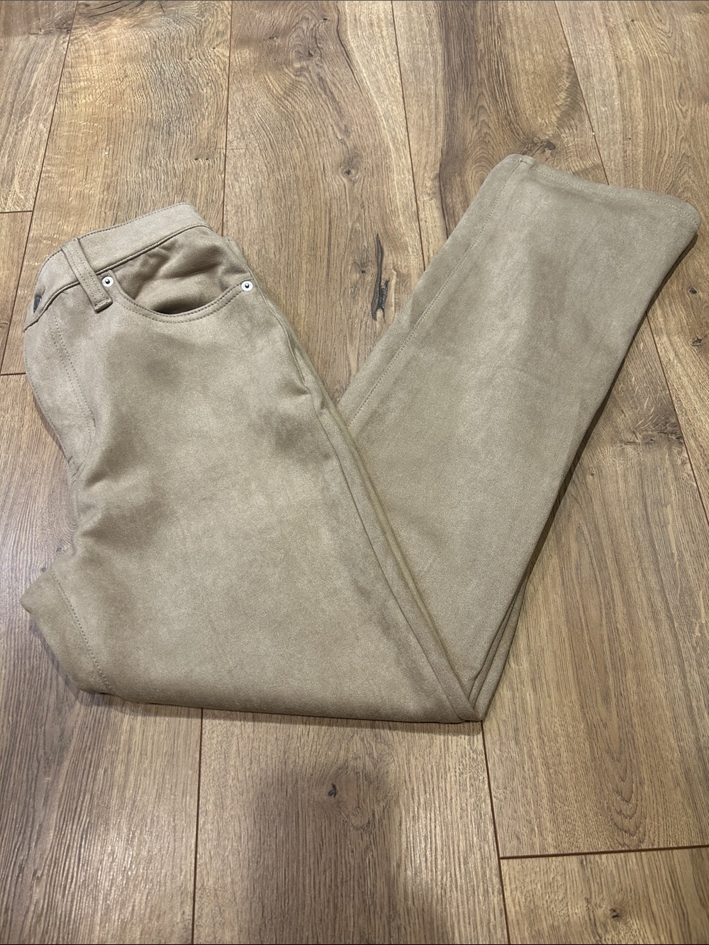 NWOT Banana Republic faux suede kick flare high rise pants